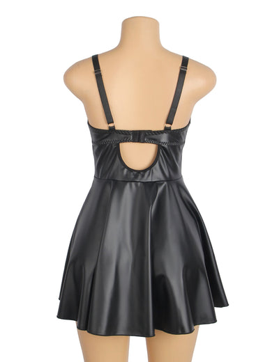 Isabella Valentina™ | Leren Lingerie Set